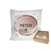 Vankúš s menom PETER (Farba motívu Hnedá)