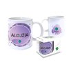 Hrnček s menom ALOJZIA (Farba motívu Fialová)