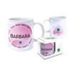 Hrnček s menom BARBARA (Farba motívu Fialová)