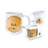 Hrnček s menom ELA (Farba motívu Fialová)