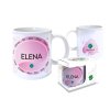 Hrnček s menom ELENA (Farba motívu Fialová)
