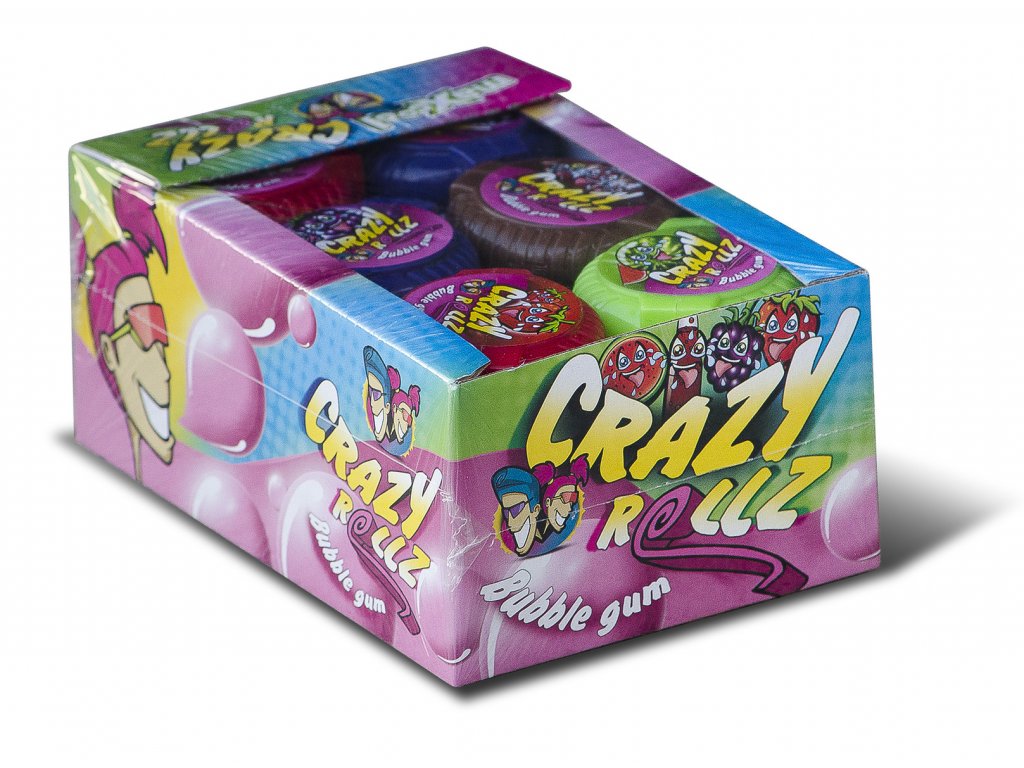 Crazy Rollz bubble gums 24 x 16g BOX