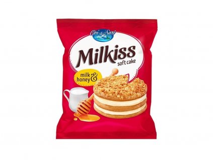 Milkiss Soft Cake Milk & Honey 50g - super sleva - expirace
