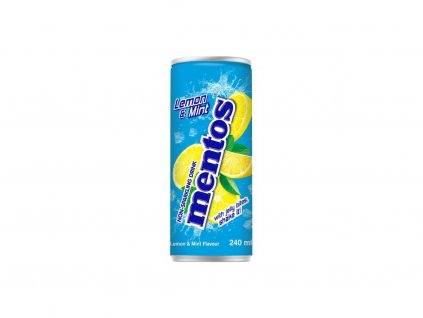 39038 mentos non sparkling lemon mint soda with jelly 240ml kor