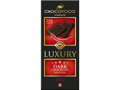 Luxury Hořká čokoláda s chili 72% 175g