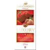 Luxury Mléčná čokoláda s kousky mandlí a jahod 175g