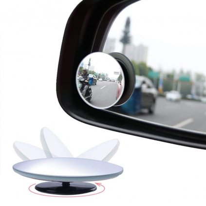 ODuZ360 Degree Adjustable Car Rearview Convex Mirror for Car Reverse Wide Angle Vehicle Parking Rimless Mirrors