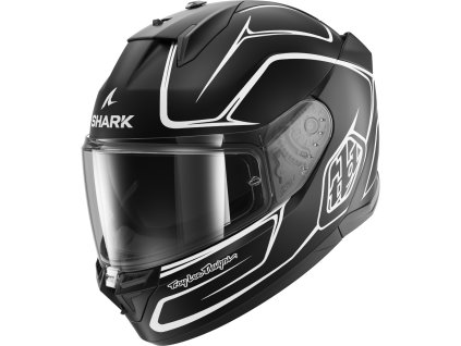 full face helmet shark d skwal 3 drone matt black white black kwk