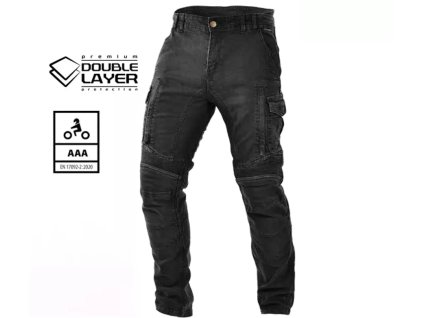 Moto rifle Trilobite Acid Scrambler doublelayer AAA panske čierne
