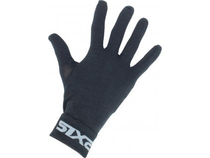 sixs merino wool glove liners black l xl 50060003 en G