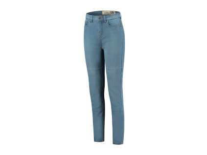 Dámke Moto nohavice elasticke strecove Rifle Rusty Stitches EMMA BlueDenim Front