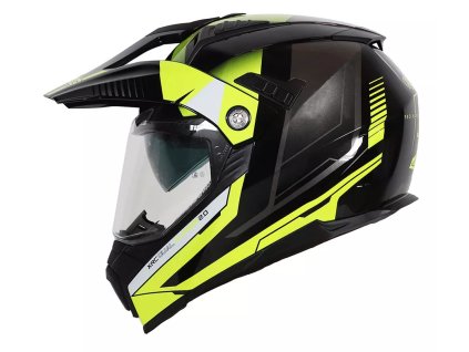 Helma na moto XRC Dual Alpiner 2.0 ECE06 black/fluo yellow