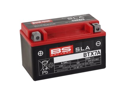V továrni aktivovaný akumulátor BS-BATTERY BTX7A (FA) (YTX7A (FA)) SLA