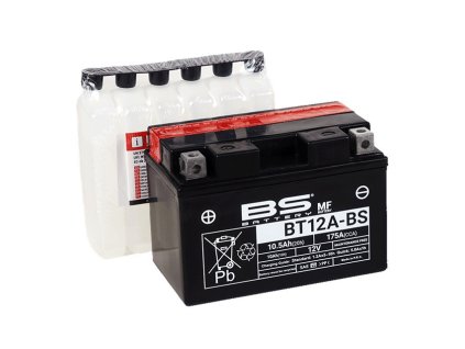 Bezúdržbový motocyklový akumulátor BS-BATTERY BT12A-BS (YT12A-BS)