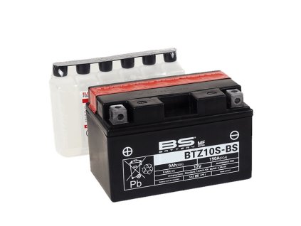 Bezúdržbová motocyklová batéria - max 20° náklon BS-BATTERY BTZ10S-BS (YTZ10S-BS)