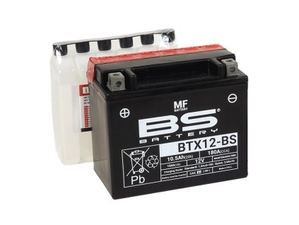 Bezúdržbový motocyklový akumulátor BS-BATTERY BTX12-BS (YTX12-BS)