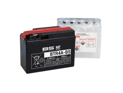 Bezúdržbový motocyklový akumulátor BS-BATTERY BTR4A-BS (YTR4A-BS)