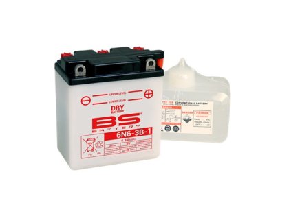 Konvenčný akumulátor ( s kyselinou) BS-BATTERY 6N6-3B-1 Balenie vrát.kyseliny