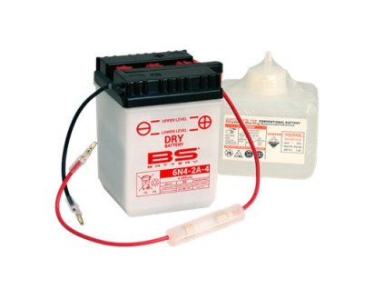 Konvenčný akumulátor ( s kyselinou) BS-BATTERY 6N4-2A-4 Balenie vrát.kyseliny