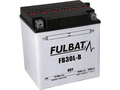 Konvenčný akumulátor ( s kyselinou) FULBAT FB30L-B (YB30L-B) Vrátane balenia kyseliny
