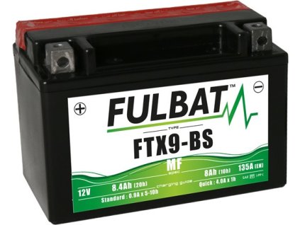 Bezúdržbový motocyklový akumulátor FULBAT FTX9-BS (YTX9-BS)