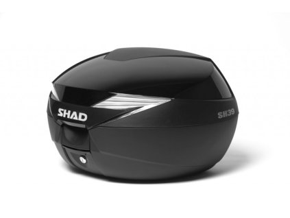 Topcase - s farebným krytom SHAD SH39 Metalická  čierna