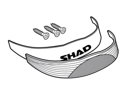 reflexný SHAD D1B291CAR biela pre SH29
