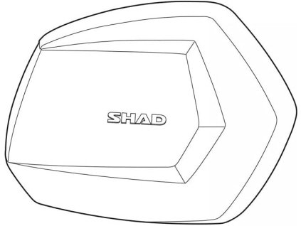 Náhradný diel viko SC SHAD D1B35TRR pravý Hliník