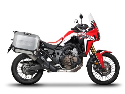 Kompletná sada bočných hliníkových kufrov SHAD TERRA, 36/47 litrový bočné kufre, vrátane montážnej sady SHAD HONDA CRF 1000 Africa Twin