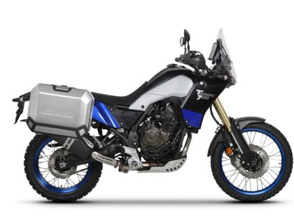 Kompletná sada bočných hliníkových kufrov SHAD TERRA, 36/47 litrový bočné kufre, vrátane montážnej sady SHAD YAMAHA Tenere 700 XTZ690