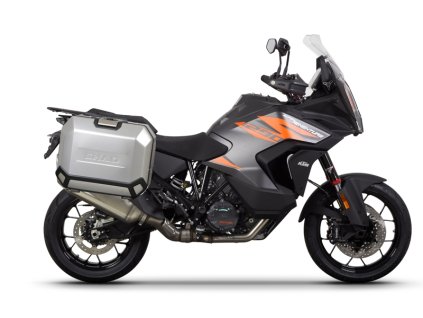 Kompletná sada bočných hliníkových kufrov SHAD TERRA, 36/47 litrový bočné kufre, vrátane montážnej sady SHAD KTM Super Adventure 1290 (R, S)