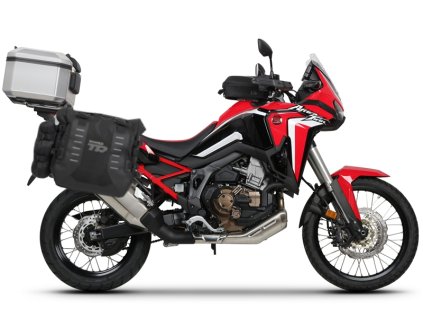 Kompletná sada sedlových brašní SHAD TERRA TR40 adventure a hliníkového kufra SHAD TERRA 48L vrátane montážnej sady SHAD HONDA CRF 1100 Africa Twin