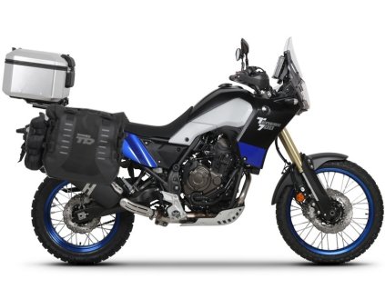 Kompletná sada sedlových brašní SHAD TERRA TR40 adventure a hliníkového kufra SHAD TERRA 48L vrátane montážnej sady SHAD YAMAHA Tenere 700 XTZ690