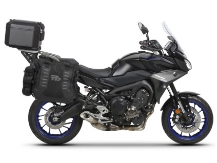 Kompletná sada sedlových brašní SHAD TERRA TR40 adventure a hliníkového kufra SHAD TERRA BLACK 37L vrátane montážnej sady SHAD YAMAHA MT-09 Tracer / Tracer 900