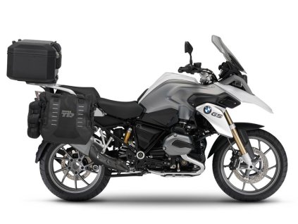 Kompletná sada sedlových brašní SHAD TERRA TR40 adventure a hliníkového kufra SHAD TERRA BLACK 55L, vrátane montážnej sady SHAD BMW R 1200 GS Adventure/ R 1250 GS Adventure