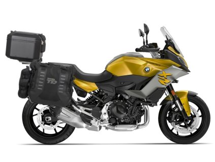 Kompletná sada sedlových brašní SHAD TERRA TR40 adventure a hliníkového kufra SHAD TERRA BLACK 55L, vrátane montážnej sady SHAD BMW F 900 XR