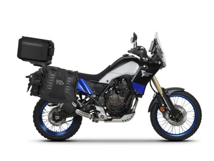 Kompletná sada bočných adventure vakov SHAD TERRA TR40 a hliníkového 55 L vrchného kufru ,vrátane montážnej sady SHAD YAMAHA TENERE 700