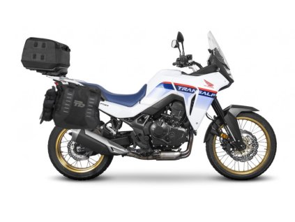 Kompletná sada adventure vakov SHAD TERRA TR40 a vrchný vak TR50 , vrátane montážnej sady SHAD HONDA TRANSALP 750