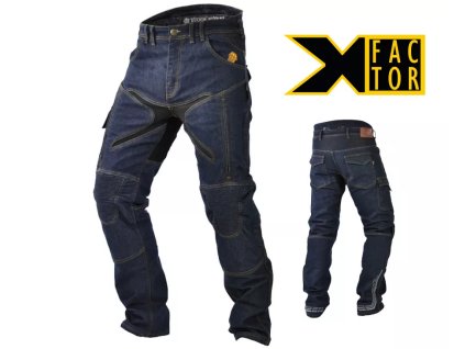 Kevlarové rifle na moto Trilobite PROBUT X-FACTOR pánske modré