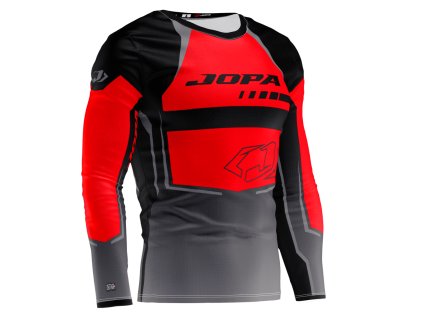 Motokrosovy dres TITAN VENTED zn. JOPA čierno červená prémiová dresovina 41