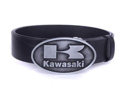 Kožený moto opasok Kawasaki