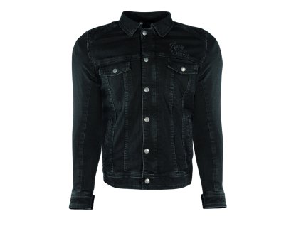 Pánska Riflová Košela Rusty Stitches Carl Thomas Black Front V2