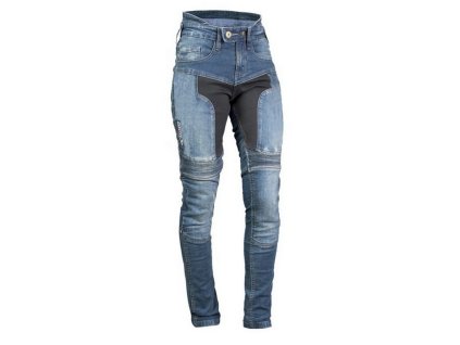 Dámske moto kevlarove rifle Pippa MBW modré
