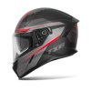 Integrální helma na motorku TXR Raptor černo-šedo-červená
