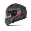 Výklopná přilba na motorku TXR Rival černo-šedo-červená