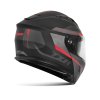 Výklopná přilba na motorku TXR Rival černo-šedo-červená