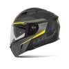 Výklopná přilba na motorku TXR Rival černo-šedo-fluo žlutá