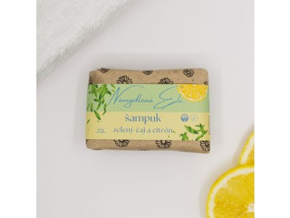 Namydlená Eli šampuk zeleny caj a citron