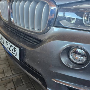 BMW X5 před odstraněním zbytků hmyzu