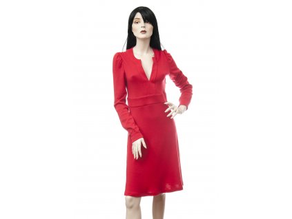 diane von furstenberg cervene vlnene saty 1